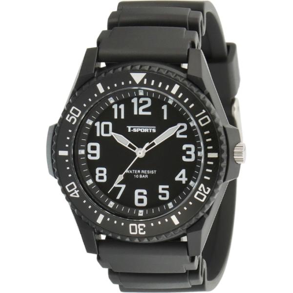 10気圧・逆回転防止ベゼル付きの本格スポーツ腕時計クレファーになかったスポーツタイプの10気圧防水軽いつけ心地のスポーティーな時計は男女問わずご利用いただけます。■カラー：BK■重量：約82g■サイズ：約 直径4.3cm×厚さ1.3cm×全...