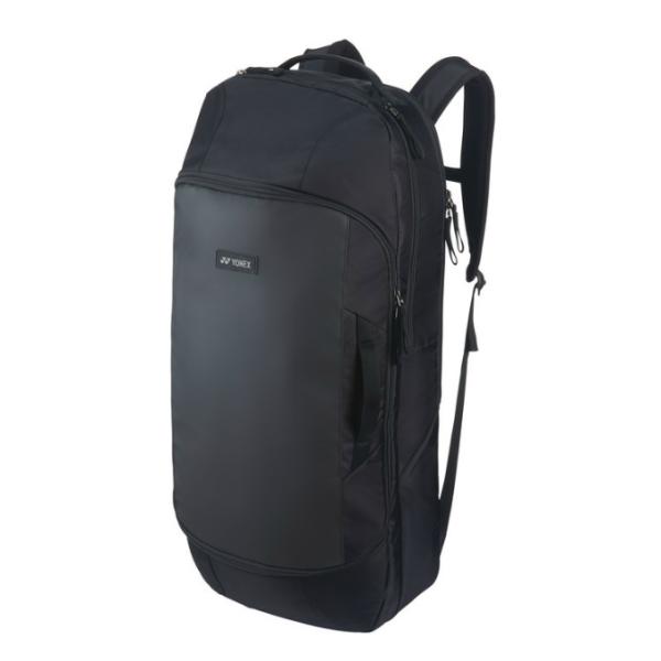 ■カラー：007 ( BK ブラック )■サイズ：幅/30cm、奥行/22cm、高さ/72cm※製品によって仕上りサイズに多少の誤差がありますのでご了承下さい。■容量：テニスラケット3本用■素材：ポリエステル■特長：・シューズポケット・チェ...