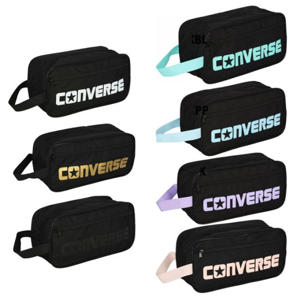 従来品に比べ小ぶりのMサイズ。スポーツシューズを入れるのに重宝します。もちろんバスケットボールシューズも収納可能です。コンバースのロゴがきいています。■サイズ(cm)：幅34×高さ17×奥行14※製品によって仕上りサイズに多少の誤差がありま...