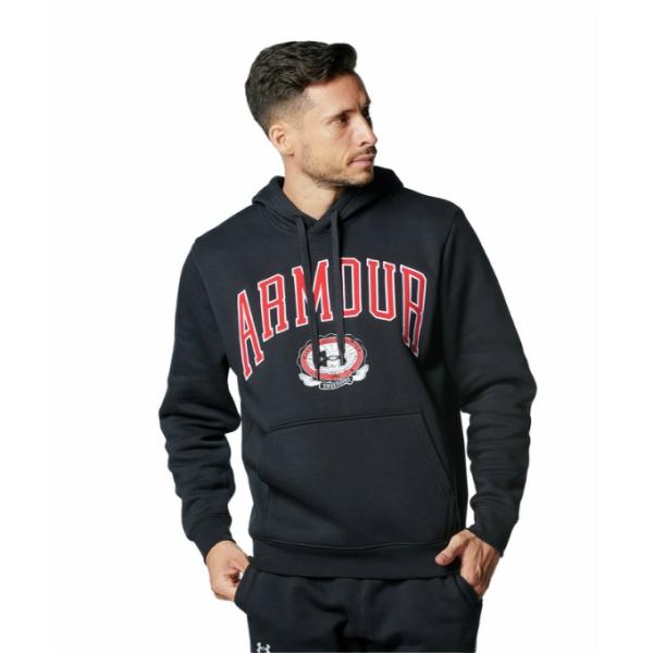 アンダーアーマー(UNDER ARMOUR) UA COLLEGIATE FLEECE HD 1381332-001 ブラック MDサイズ himaraya_0000001133891