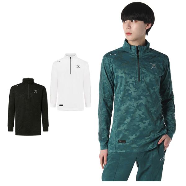 OAKLEY オークリー ゴルフウェア モックネックシャツ ハーフジップ 長袖 himaraya_0000001135376