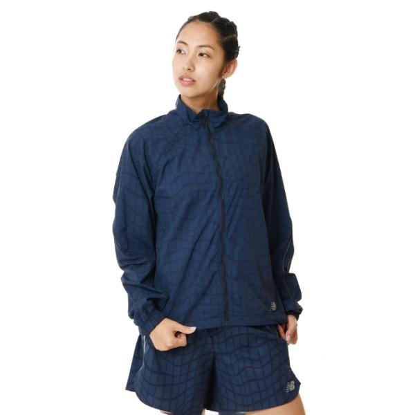 ニューバランス ウインドブレーカー ジャケット レディース Impact Run プリンテッド ライト パッカブル ジャケット WJ21265 NNY new balance New Balance（ニューバランス） ウインドブレーカー ジャケット