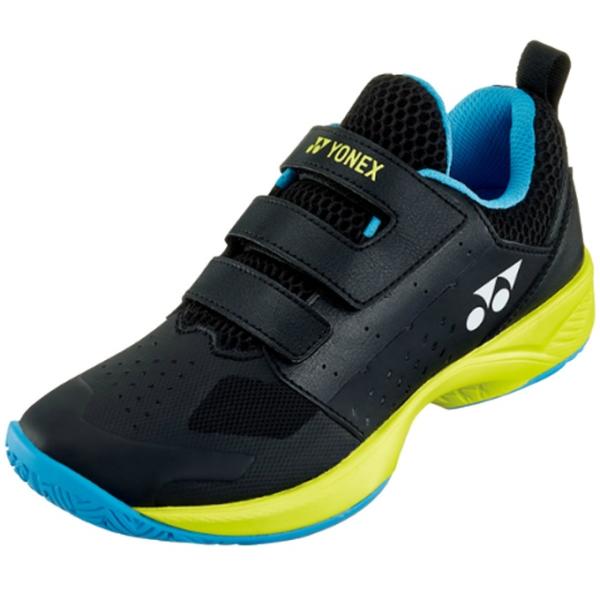 足に優しいパワークッション搭載ジュニア向けモデル■カラー：BK/LM(ブラック／ライム)■サイズ：18.0〜22.0cm■原産地：インドネシア■素材：アッパー/人工皮革＋合成繊維+合成樹脂ミッドソール/合成樹脂アウトソール/ゴム底■機能：・...