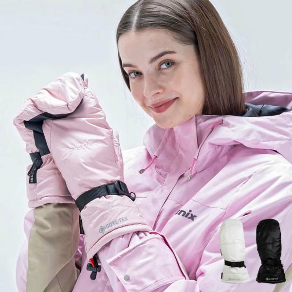 goretexを使用したミトンタイプのグローブです。■カラー：WHITE、BLACK、PINK■サイズ：総丈30cm、手甲幅11cm■素材：甲側/ポリエステル100%平側/合成皮革裏地/ポリエステル100%■原産国：中国■機能：gorete...