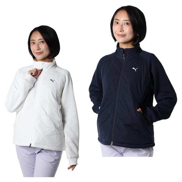 PUMA（プーマ） ゴルフウェア ブルゾン レディース 中綿ハイブリッド
