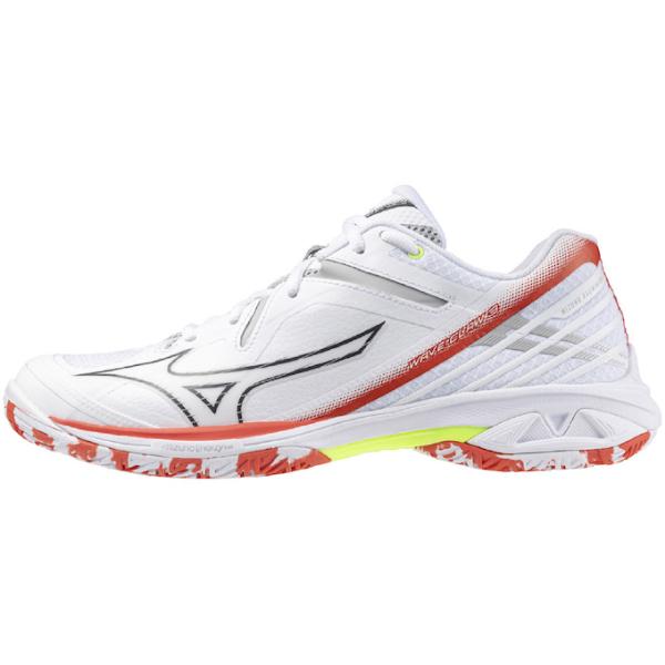 MIZUNO ENERZY NXT搭載の、軽量性・加速性コンセプトのnewウエ―ブクロー。スタンダードモデル。■カラー：WH/BK/RD ( 05/ホワイト×ブラック×レッド )■サイズ：22.0-27.5cm■ソール特徴：ノンマーキングソ...