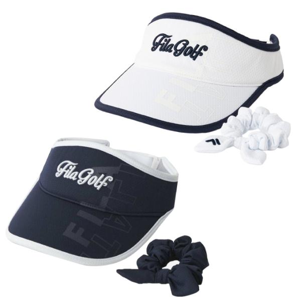 少し大きめのツバが特徴のサンバイザー。コーディネートに便利な、同素材のシュシュ付き。前髪を上げている時にも。生え際が焼けにくい腰高タイプ。■カラー：WT、NV■サイズ：F■頭周り：56cm※製品によって仕上がりサイズに多少の誤差がありますの...