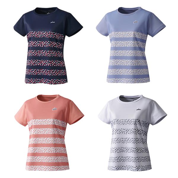 プリンス PRINCE テニスウェア ゲームシャツ レディース 吸汗速乾 UPF50+ ライトスムース素材 WS4055 Prince（プリンス） テニスウェア ゲームシャツ レディース 吸汗速乾