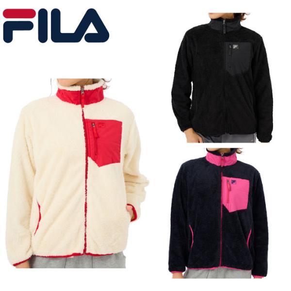 FILA フィラ 防風フリーススタンドジャケット レディース