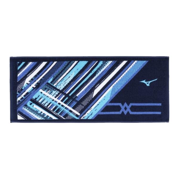 良質の国産タオル、今治製フェイスタオル。総パイル仕様でしっかり吸水し、綿100％で肌触りも良好。スポーツシーンにマッチするMCラインのグラフィックプリントが特徴で、箱入りでプレゼントにもおすすめです。■カラー：82( ネイビー×ブルー )■...