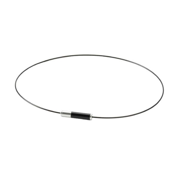 シンプルでスタイリッシュなスポーツネックレス■カラー：BK/SV■サイズ：50cm検索ワード：健康グッズ ネックレス 疲労回復