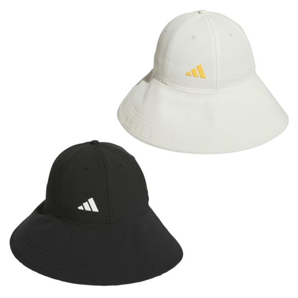 リサイクル素材を一部使用した、幅広つば付きのゴルフキャップ。  　このワイドブリムゴルフキャップで、晴れた日もクールでいよう。adidas AEROREADYテクノロジーが汗を吸収・発散して、爽やかで快適な着用感をキープ。フィット感を調節で...