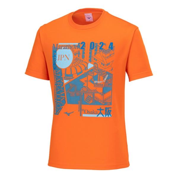 新品未使用ミズノランニングウェア即購入◎ MIZUNO（ミズノ） ランニングウェア Tシャツ 半袖 メンズ 大阪マラソン