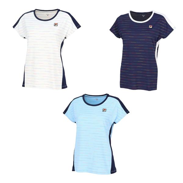 FILA（フィラ） テニスウェア Tシャツ 半袖 レディース ゲームシャツ
