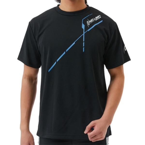 速乾性の高いワンポイントロゴデザインTシャツ■カラー：BK■サイズ(cm)：S ( 身幅/47、着（身）丈/65、肩幅/44、袖丈/20 )M ( 身幅/50、着（身）丈/68、肩幅/46、袖丈/21 )L ( 身幅/53、着（身）丈/71...