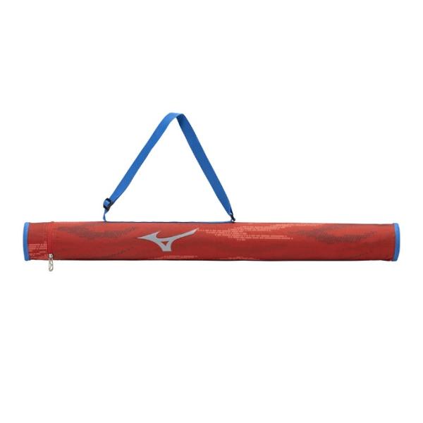 昇華柄を使った軽い素材のジュニア用バットケース3色展開■カラー：62/レッド■サイズ：L83×W8×H8cm■素材・製法：ポリエステル（裏加工PU）■製品質量：約110g■容量：1本入れ■原産国：中国製検索ワード：バット入れ バット袋