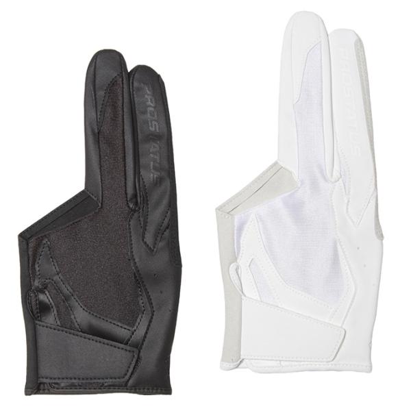 守備用左手用小指・薬指が素手の3フィンガータイプ指先シリコン加工。グラブの中ですべりにくい。着用感の良いストレッチニット素材。肌触りの良いClarino使用。■カラー：1100 ( ホワイト ) 、1900 ( ブラック ) ■サイズ：LH...