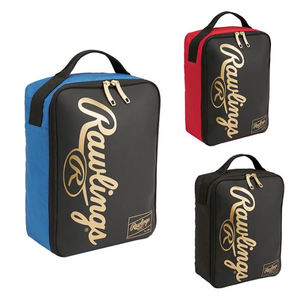 合皮使用で高級感ある大き目シューズケース■カラー：BK/ブルー、BK/レッド、BK/BK■サイズ：W25×H34×D13cm■素材：合成繊維、合成皮革■原産国：中国■特長：ゴールドファスナー引手ゴールドプリント検索ワード：バック かばん 鞄...