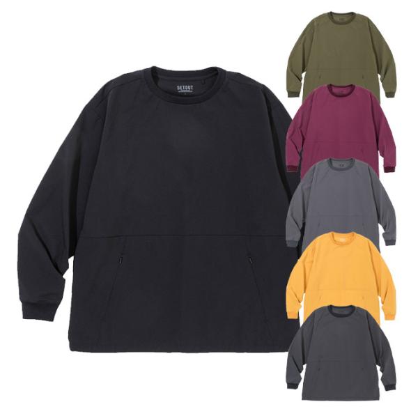 【DOTS COLLECTIVE】 ＊未使用＊長袖シャツ SETOUT（セトアウト） Tシャツ 長袖 メンズ レディース 吸水速乾 抗菌