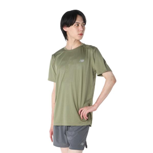 ニューバランス ランニングウェア Tシャツ 半袖 メンズ ESS ランショートスリーブTシャツ MT41222 DEK new balance