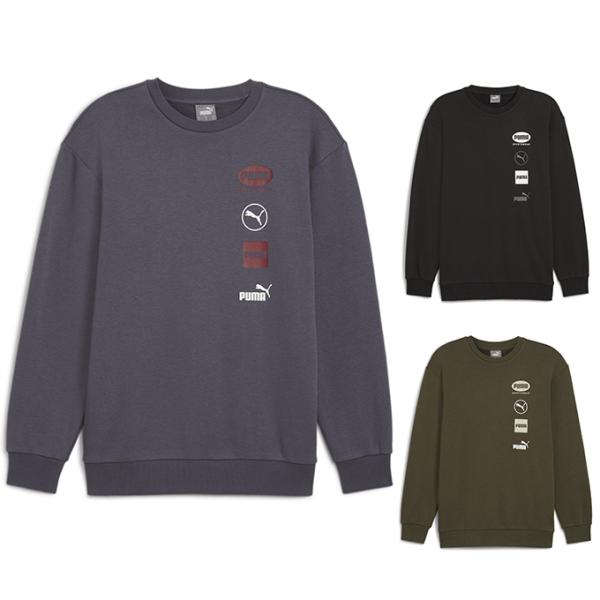 PUMA POWERコレクションから、コットンポリエステル素材を使用したクルースウェットです。■カラー：01BK、69GGY、70DOL■サイズ(実寸サイズ)： S( バスト / 106cm、肩幅 / 52.0cm、すそ周り / 87cm後...