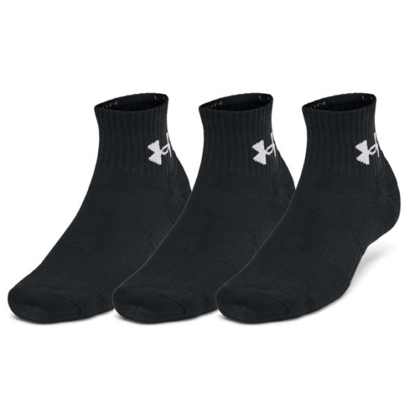 アンダーアーマー ソックス メンズ Unisex UA TC 3pk Qtr 1386372-002 UNDER ARMOUR
