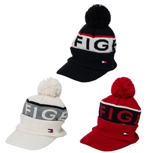 トミーヒルフィガーゴルフ TOMMY HILFIGER GOLF ゴルフ ニット帽 メンズ ツバ付きニットキャップ THMB4F53