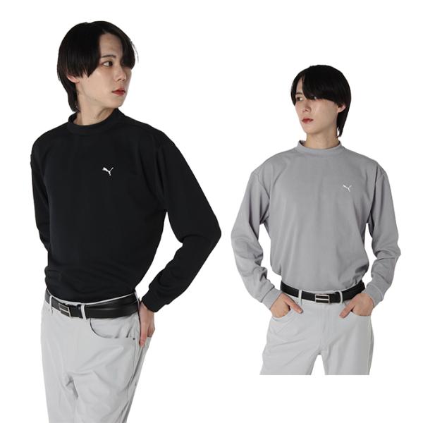 PUMA（プーマ） ゴルフウェア 長袖シャツ メンズ ワンポイントモック