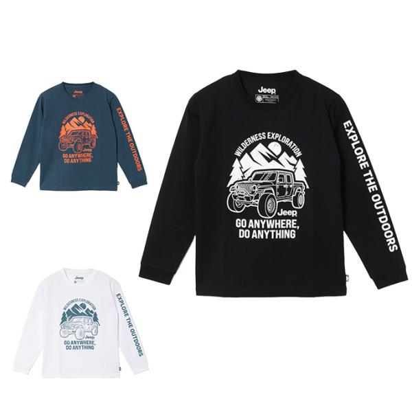 JEEP ストリート 長袖 Tシャツ ロンT 人気 Long Sleeve T-Shirt Jeep ジープ ロンT CAMPING LOGO LONGSLEEVE キャンピング ロゴ