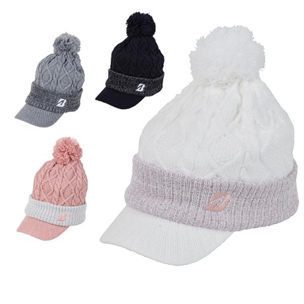 アクリルニットで仕立てたツバ付きニットキャップ。折り返し部分には差し色をいれてシンプルながら存在感あるアイテムです。■カラー：PK ( ピンク ) 、WH ( 白 ) 、NA ( 紺 ) 、SG ( シルバーグレー ) ■サイズ：フリーサイ...