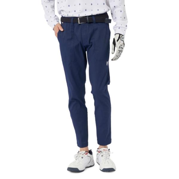 【未使用】FILA GOLF　メンズ　中綿 チェック ゴルフパンツ　L　ネイビー 未使用】FILA GOLF メンズ 中綿 チェック ゴルフパンツ L