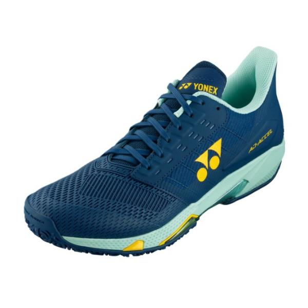 ■カラー：TLBL(ティールブルー)■サイズ：25.0〜28.0cm■素材：アッパー/合成繊維+合成樹脂ミッドソール/合成樹脂アウトソール/ゴム底■特長：ローカット3Eクレー・砂入り人工芝コート用パワークッション(R) プラス/弊社独自の衝...