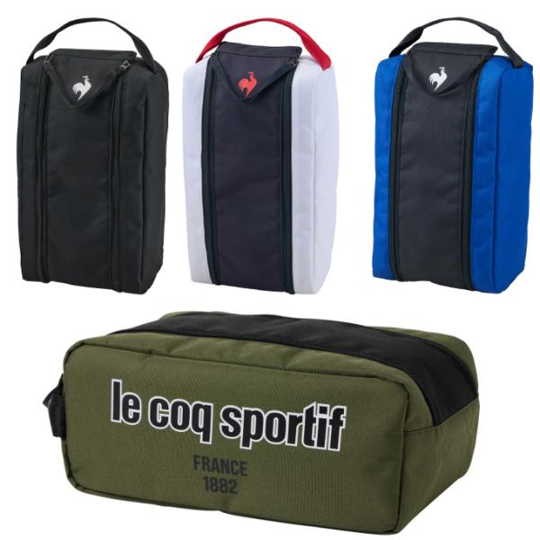 2本のファスナーを同時にスライドできる仕様で大きく開口できるシューズケース。両足分を一度に出し入れできる仕様はゴルフユース以外でも快適。■カラー：BK00 ( ブラック )、WH ( ホワイト )、BL00 ( ブルー )、KH00 ( カ...