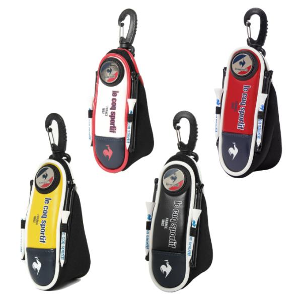 ■カラー：WH00、YL00、BK00、RD00■サイズ：F ( 約4.5×14×6.5cm ) ■素材：合成皮革 ( PU加工/PVC加工 ) ポリエステル2個用■原産国：中国検索ワード：ボールバッグ ボールホルダー