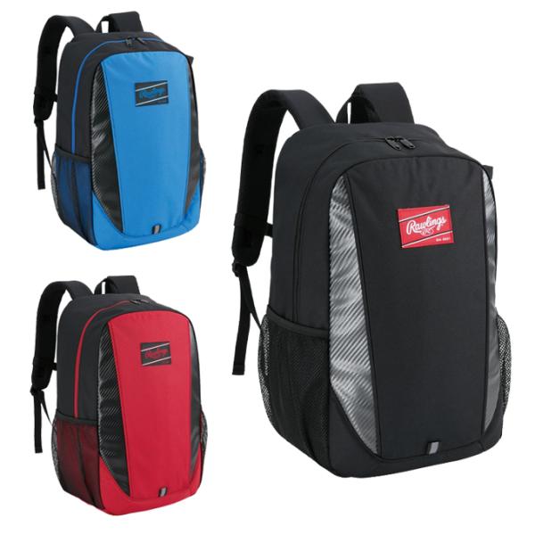 30L容量のジュニアバックパック■カラー：RD、BLU、B■サイズ：W30×H47×D20cm※製品によって仕上りサイズに多少の誤差がありますのでご了承下さい。■素材：ポリエステル、PU合皮■特長：・チェストベルトあり・側面にバット収納ベル...