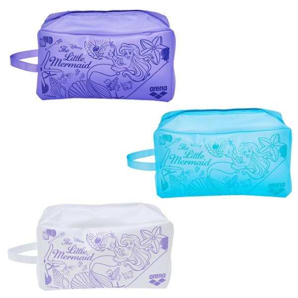 Disney（ディズニー）デザインのプルーフバッグ。防水素材を使用しているため、プールで泳いだあとに濡れた水着やキャップ、セームタオルなどを収納するのに便利。マチが大きく、大容量に適したサイズ。映画『リトル・マーメイド』に登場するプリンセス...