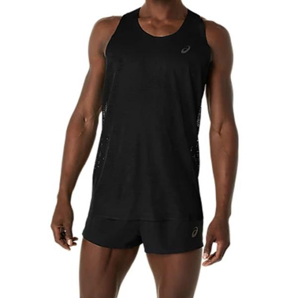 アシックス ランニングウェア Tシャツ ノースリーブ メンズ METARUN SINGLET 2011D287-001 asics
