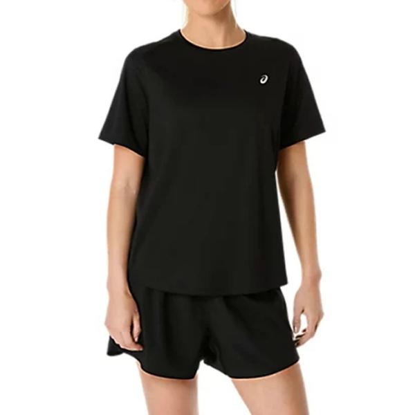 アシックス ランニングウェア Tシャツ 半袖 レディース ASICS SILVER SS TOP 2012D230-001 asics