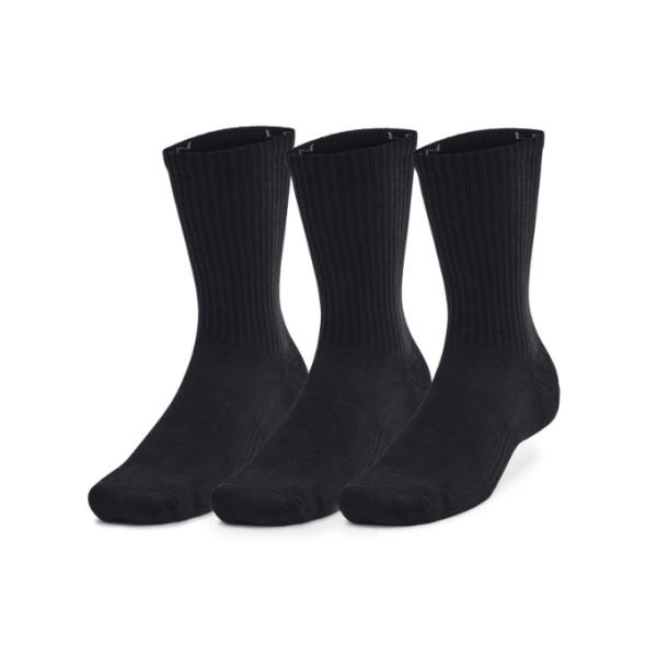 アンダーアーマー ソックス メンズ UAトレーニング コットン クルー ソックス 3足セット 1386311-001 UNDER ARMOUR
