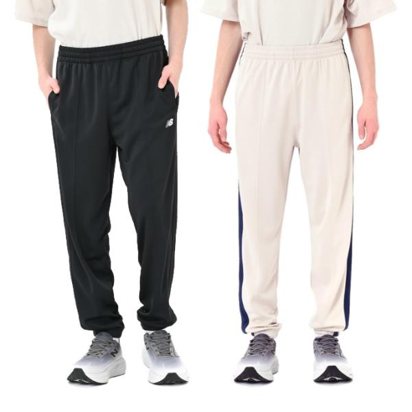 吸汗速乾性に優れたNB Dryのダブルニットを使用したトラックパンツです。足元をスッキリ見せるジョガーシルエットで仕上げました。フロントのピンタック、左腿のNBロゴ刺繍、サイドラインテープがデザインポイントです。■カラー：BK、TWF■サイ...