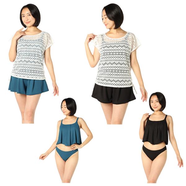 ブラックシャーク(Blackshark) 水着 タンキニ レディース4点