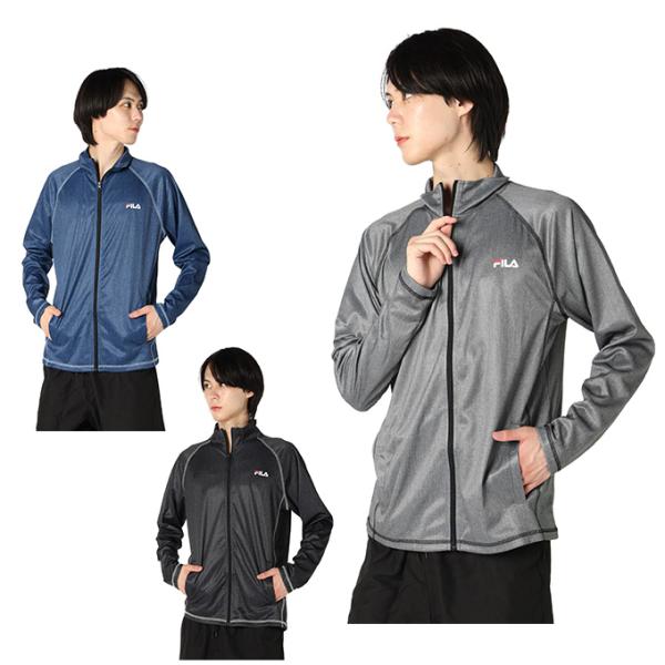 FILA（フィラ） ラッシュガード 長袖 メンズ 杢総柄UVジャケット 425