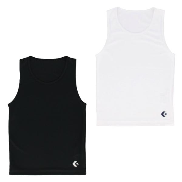 コンバースのジュニアインナーシャツ。柔らかな肌触りにUV・防透・吸汗速乾を兼ね揃えたスポーツ向け。ユニフォームからインナーが見えにくいカッティングを採用。■カラー：1100WH、1900BK■サイズ：130(身長/125-135cm、胸囲/...