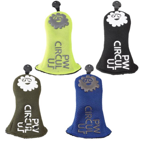 ピーダブリュサーキュラス PW CIRCULUS ヘッドカバー ドライバー/フェアウェイウッド/ユーティリティ用 メンズ レディース メッシュヘッドカバー ZZ7IGM0011