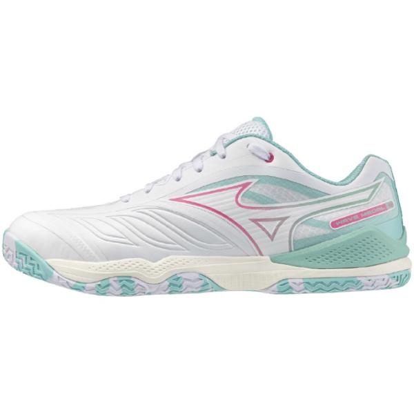 ブレずに打ち抜け。MIZUNO ENERZY NXTを搭載したnewウエ―ブメダル。デザインも一新！■カラー：WH/PI/GR ( 02 ホワイト×ピンク×グリーン )■サイズ：22.5〜25.0cm■重量：約275g ( 26.0cm/片...