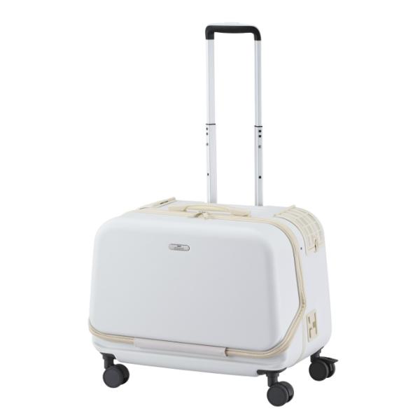 一緒に感じる。景色も、風も。■カラー：ミルク■商品使用時サイズ：W540×D330×H450mm■材質/素材：PC、アルミニウム■原産国または製造地：インドネシア■特徴：荷物が多いときも快適におでかけ。キャリーの上に荷物を載せられます。片手...