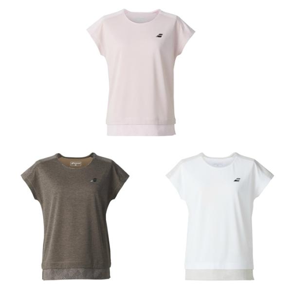 汗染み対策杢素材「Dualfine」を採用したルーズフィットフレンチスリーブトップ。特徴的なラウンドデザインがポイント。■カラー：101WH(WH00)、131BW(BW00)、156PK(PK00)■サイズ：M、L、XL■素材：Dualf...