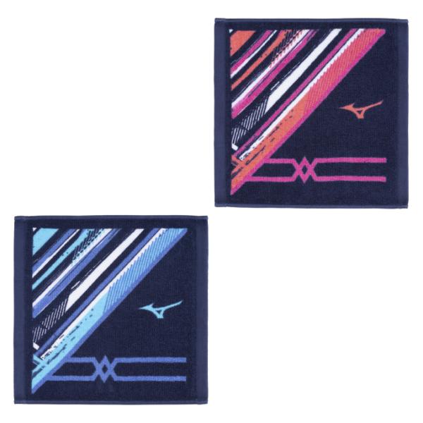 良質の国産タオル、今治製ハンドタオル。総パイル仕様でしっかり吸水し、綿100％で肌触りも良好。スポーツシーンにマッチするMCラインのグラフィックプリントが特徴です。■カラー：82 ( ネイビー×ブルー )84 ( ネイビー×ピンク )■サイ...