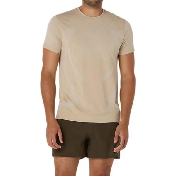 アシックス asics ランニングウェア Tシャツ 半袖 メンズ ROADランニングシームレス半袖シャツ 2011D355-100