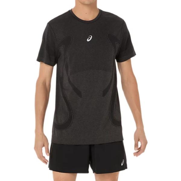 アシックス asics ランニングウェア Tシャツ 半袖 メンズ ROADランニングシームレス半袖シャツ 2011D355-001